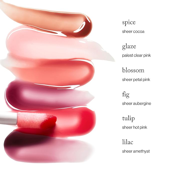 goop Beauty Hydra-Barrier Gel Gloss | Hydrating Lip Gloss to Moisturize & Plump Lips | Hyaluronic Acid & Vitamin E | Tulip - Sheer Hot Pink | 0.13 oz
