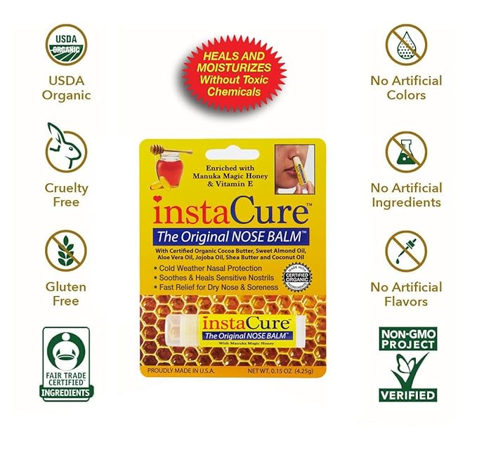 InstaCure Original Nose Balm With Raw Relief
