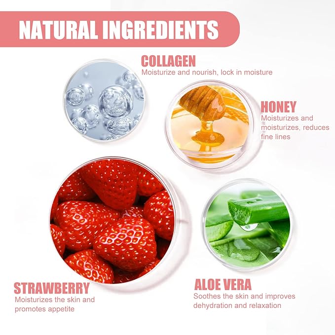 Strawberry Lip Sleeping Mask, Lip Mask