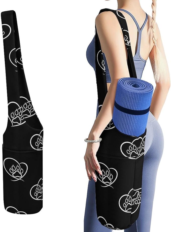 Portable Single Shoulder Yoga Mat Bag Carrier with Pocket Spacious Storage for Yoga Gym Fitness
