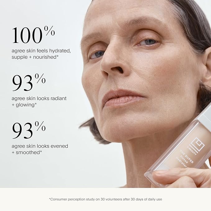 U Beauty The Super Tinted Hydrator Hyaluronic Acid Moisturizing Cream - Mega-Dose Skin Hydrator for Supple, Smooth, and Softer-Looking Skin For Up To 48 Hours - Shade 10-1.0 oz