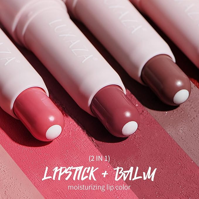 2PCS Tinted Lip Balm Chapstick Hydrating/Coloring
