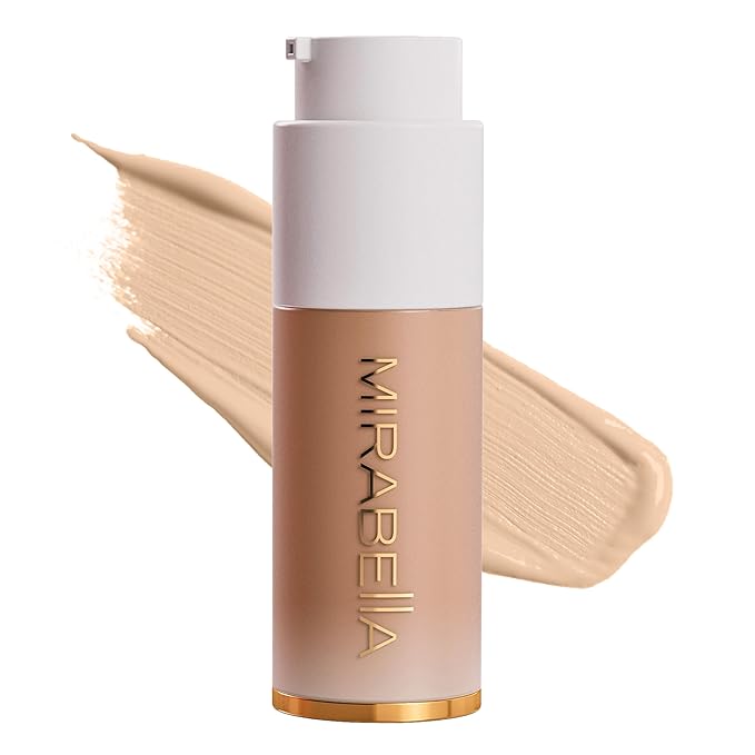MIRABELLA - Invincible for All HD Liquid Foundation, Moisturizing Face Products for All Skin Types, Full-Coverage Lightweight Foundation Makeup, Moisturizing & Hydrating Beauty Care, Medium M120