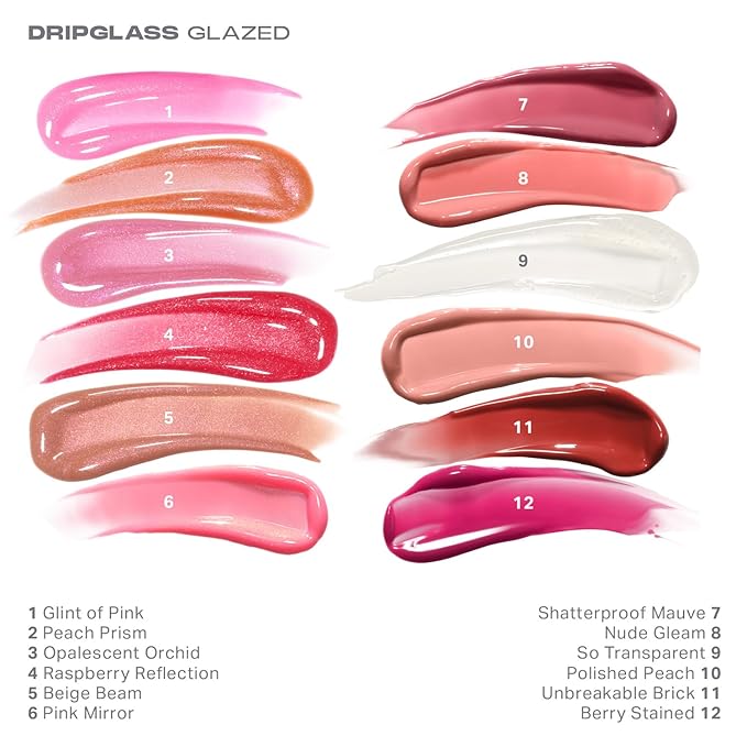 MORPHE Dripglass High Shine Lip Gloss - Semi-Sheer or Full Coverage Lip Color with Glass-Like Shine and Nonsticky Finish - Infused With Squalane & Vitamin E - Raspberry Reflection (0.13 Fl Oz)