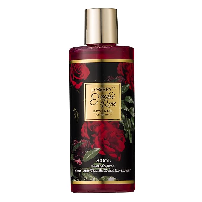 Valentines Day Gifts for Her - Exotic Rose Valentine Gift Basket for Women, Spa Bath and Body Gift Set, Anniversary Gifts for Women, Mom Birthday Gift with Body Scrub, Bubble Bath, Lotion & M