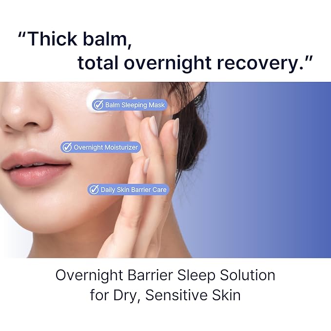 DaseuL’ Perfect Sleep Super Barrier Cream 1.69fl.oz, Dense Ceramide Sleep Balm for Strengthening Skin Barrier, Soothing Irritation & Restoring Hydration Overnight Korean Facial Moisturizer