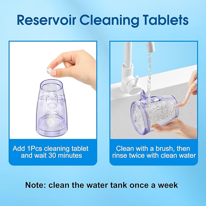 WellLeo Water Flosser for Teeth, 300ML Cordless Oral Irrigator Rechargeable Dental Flosser Picks with 5 Modes 5 Jet Tips,IPX7 Waterproof Teeth Cleaner for Braces Gum Care, Home Travel Use