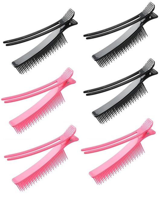6 Pack Grip Clips for Hair Sectioning Styling, Haircuts Coloring cosmetology supplies hair cutting clips