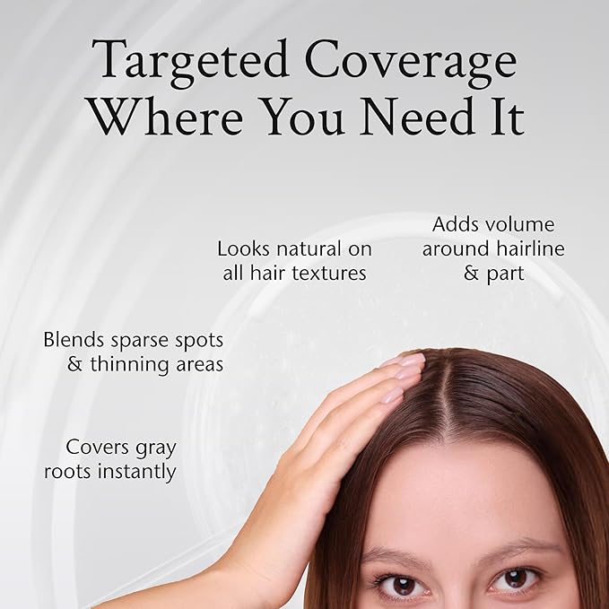 Boyd’s Brush It Away | Grey Hair Root Touch Up for Women & Men | Temporary Hair Color Mascara | Quick-Dry Water-Resistant Concealing Formula | Medium Brown, 3-Pack