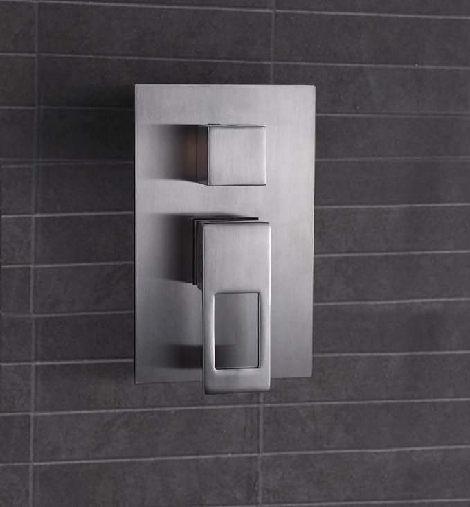 SUMERAIN Shower Faucet Brushed Nickel,Rough-in Valve Included and Complete Metal Components,Customized Acceptable
