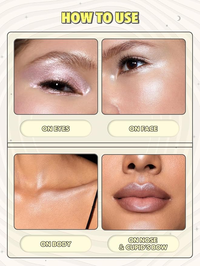 SHEGLAM Lunar Glow Highlighter, Silky Creamy Eyeshadow-Vanilla Frost, Shimmery Finish, Vanilla Frost