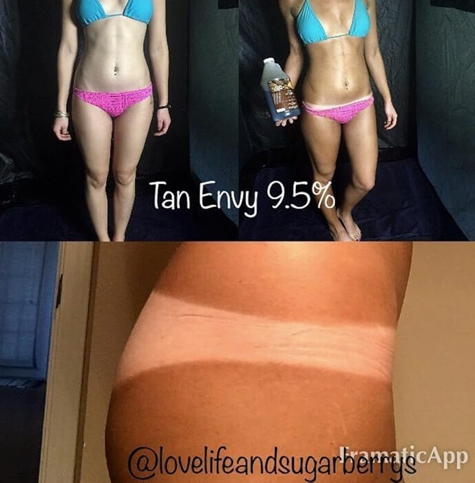Tampa Bay Tan, Tan Alchemy, Tan Envy European Blend Dark 11.5% DHA Sunless Airbrush Spray Tanning Solution 32 oz