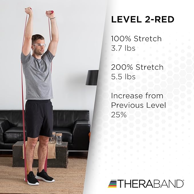 THERABAND Resistance Band, Special Heavy, 50-Yard Roll, Elastic Band for Exercise