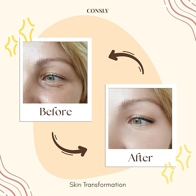CONSLY 150 Pcs (5 Packs x 30) Marine Collagen & Seaweed Eye Masks – Fabric Under Eye Patches for Anti-Aging, Puffiness & Hydration