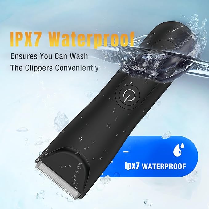 Head Shavers for Bald Men, Body Hair Trimmer for Men Manscape Groin and Ball Trimmer,2 in1 Body and Head Shaver Grooming Kit,IPX7 Waterproof Dry/Wet 6D Electric Razor for Bald with Type-C Charge