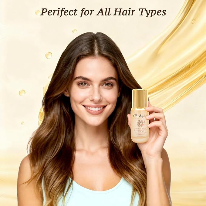 Hair Oil with Argan and Jojoba Seed, Weightless Hair Care Serum for Damage Repair, Frizz, Split Ends & Shine - Heat Protectant Treatment - Paraben, Phthalate & Sulfate Free - 1.7 Fl Oz