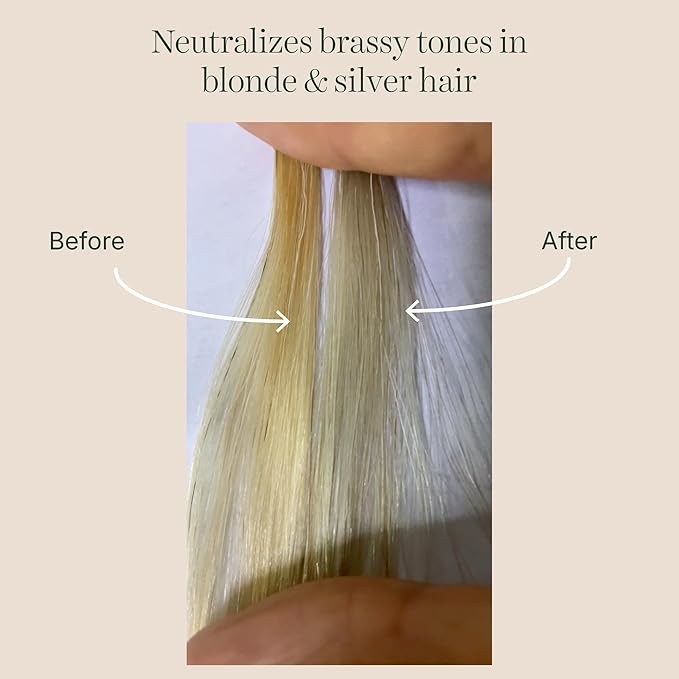 GOOD&ALL Purple Shampoo - Reduce Yellow Tones for Blonde, Silver, Highlighted Hair - Sulfate, Paraben, Fragrance-Free & Vegan - 13.5 fl oz