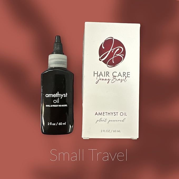 Jenny Brasil Amethyst Oil Hair Care Shine Tames Frizz Heat Protection