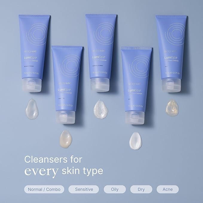 Nu Skin ageLOC LumiSpa Treatment Cleanser | Dry Skin | Cushions and Gently Cleanses for Soft, Supple Skin | Enhanced LumiSpa Performance | Infused with ageLOC Technology | 2.5 fl oz
