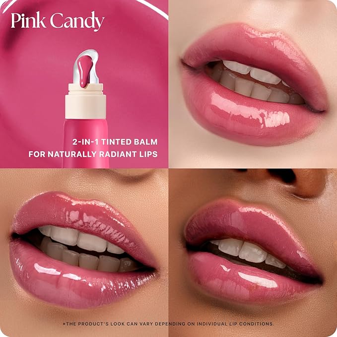 Nature Republic Honey Melting Lip Butter Balm – Moisturizing Tinted Plumping Lip Balm with Peptides, for Sheer & Glossy, Fuller-Looking Lips (Pink Candy)