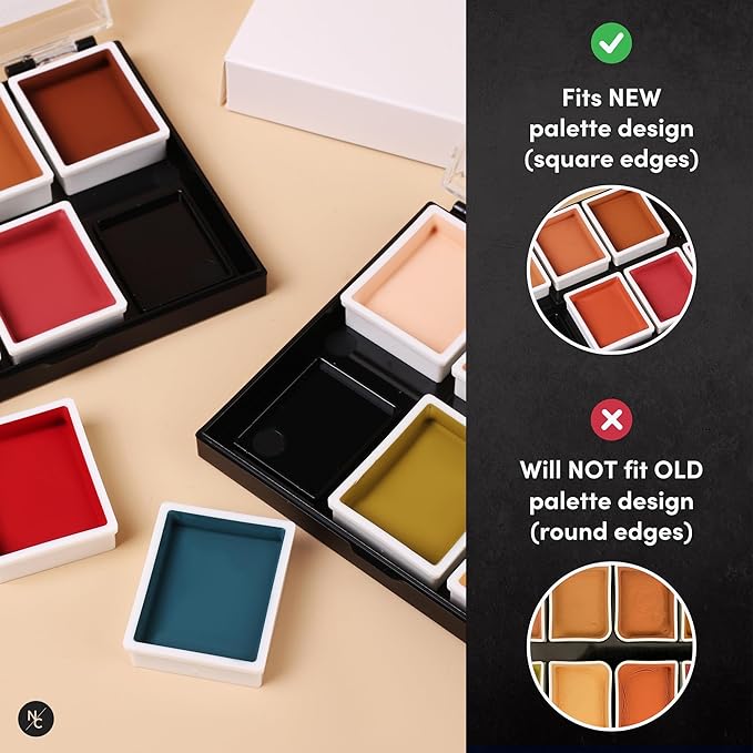 Alcohol Palette Refill Pans - FX Colors -