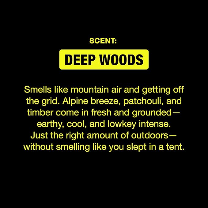 W By Jake Paul Men's Aluminum-Free Deodorant, Sensitive Skin Friendly, Dermatologist Tested, Vitamin-Infused Deodorant for Men, Deep Woods Scent, 2.6 oz