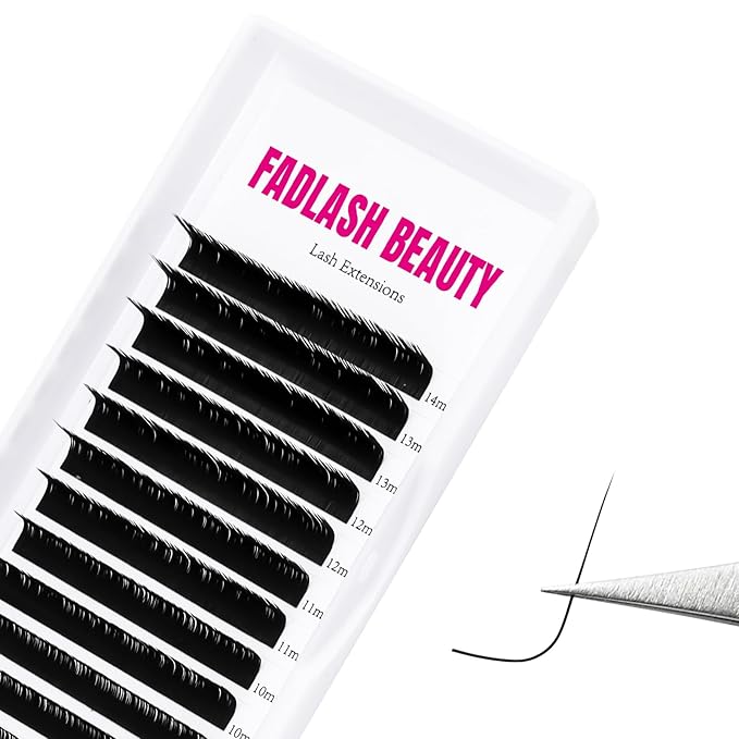 Lash Extension 0.15 J Curl Classic Lash Extensions 8-14mm Mixed Tray Soft Matte Dark Eyelash Extension Professional Supplies for Eyelash Techs(0.15-J,8-14mm)