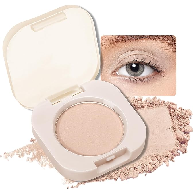 Single Matte Eyeshadow Palette, Nude Brown Eye Shadow Makeup for Women, Smooth Eye-Shadow Powder with Lightweight & Blendable Formula for Daily Eye Shadow Palette Fairy Makeup #06