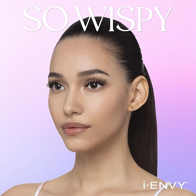 i-ENVY 10 Pairs So Wispy False Lashes (2 Pack), Premium Quality 100% Human Hair, Fluffy Feathered Eyelashes With Volume & Curl, Natural Look, Lightweight, Comfortable, Reusable for Everyday Wear