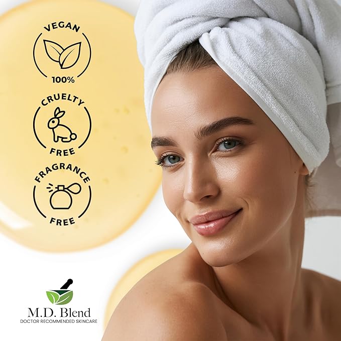 M.D. Blend Plant Stem Cell Eye Serum Complex | Aloe Vera, Vitamin C | Hydrating Eye Treatment | Airless Pump - 15ml