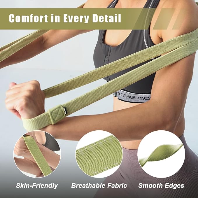 VRTX Fabric Resistance Bands for Men & Women | Long Exercise Band for Workout, Stretch, Yoga, Full Body Training | Soft Mesh Cloth, Non-Slip, High Durability Straps – Single Pack