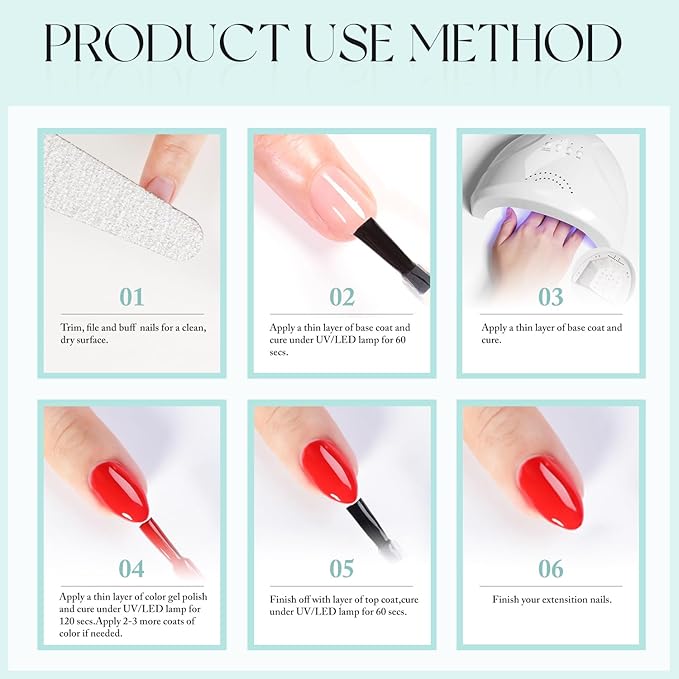 Double Rhythm 15ML Gel Nail Polish Pure Sheer Same Color Same Bottle Soak Off Gel Polish Art Manicure Salon DIY at Home for Women (Neon Hot Pink-A1419)