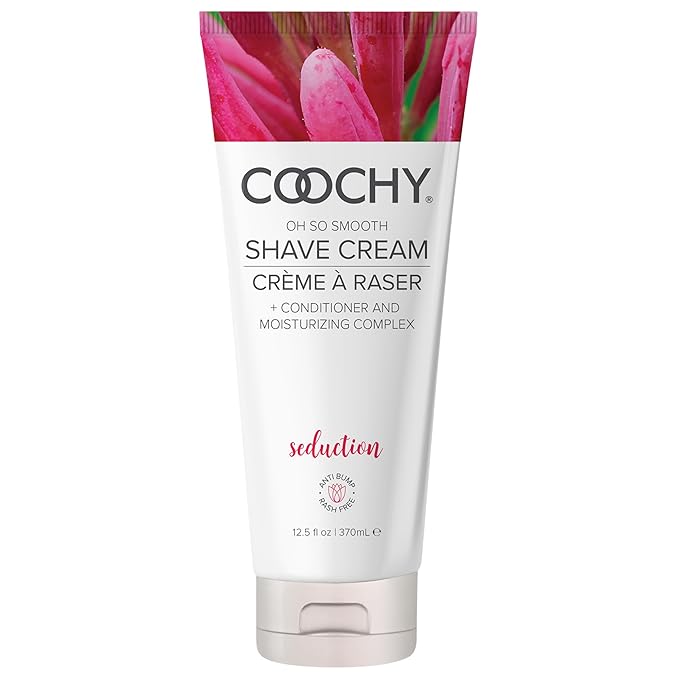 Coochy Shave Cream - Moisturizing Shave Lotion - Gentle Intimate Shaving Cream - For Bikini Area, Underarms, Legs & More - Rash-Free, Hydrating Formula - Seduction - 12.5 oz