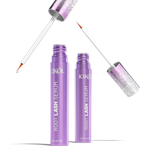 ICIKOL Lash Serum for Eyelash Growth, Advanced Peptide & Biotin Formula for Thicker, Fuller, Longer Lashes in 4-6 Weeks, Prostaglandin-Free Lash Enhancer for Women 35+ (Eyelash Serum - 16mL)