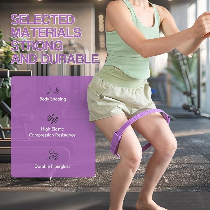 Pilates Ring Set for Women, Pilates Ring and Ball Set with 5-Level Resistance Bands for Core Strength, Stretching, Toning & Full Body Home Workout Pilates Equipment