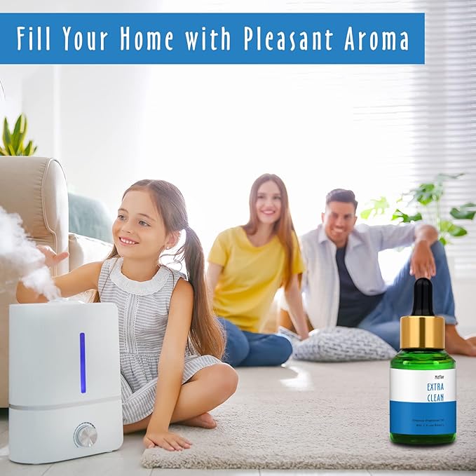 Extra Clean Fragrance Oil, MitFlor Fresh Diffuser Oil Scents, 30ml Premium Essential Oil for Diffuser, Soap & Candle Making, Long-Lasting and Refreshing