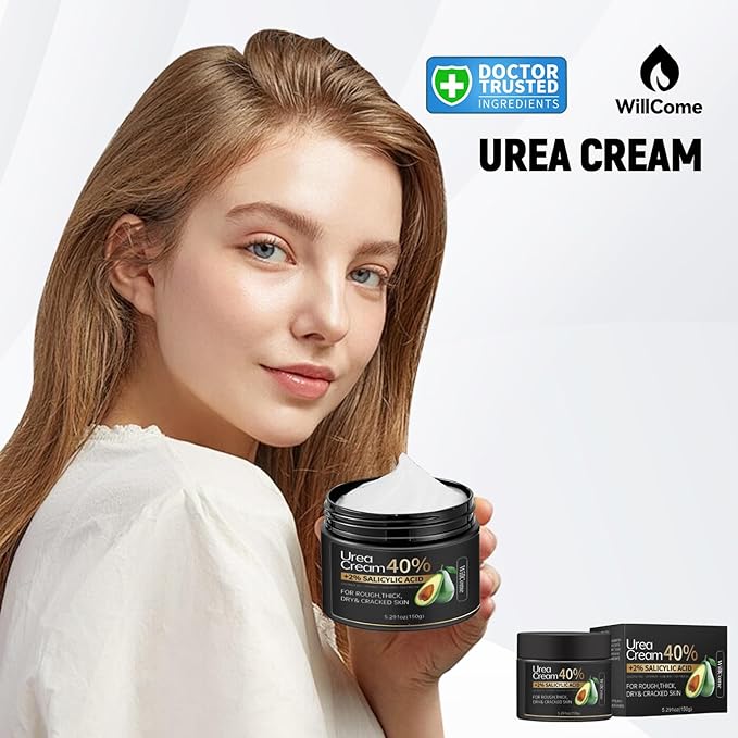 Urea Cream 40 Percent for Feet Maximum Strength Plus Salicylic Acid 2%,Foot Cream for Dry Cracked Heels Feet Hands, Foot Callus Remover Gel,Urea Foot Repair Lotion,Health Care for Women&Men,150g
