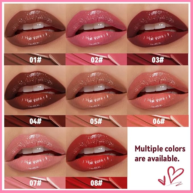 Coral-Pink Honey Tinted Lip Stain Lip Balm Lip Gloss Lipstick, Sheer Hydrating Lip Stains Tint, Moisturizing Lip Color for All Skin Tones, Nourishing Lip Balm with a Hint of Natural Black Cherry