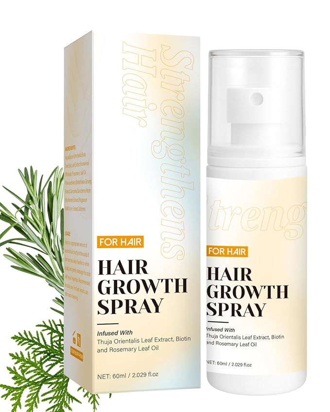 Hair Growth Spray, Hair Growth Oil Spray, with Biota Orientalis, Rosemary Oil & Biotin, Strengthens Hair Roots, Prevent Hair Thinning & Loss, Thicker Fuller Hair for Women & Men
