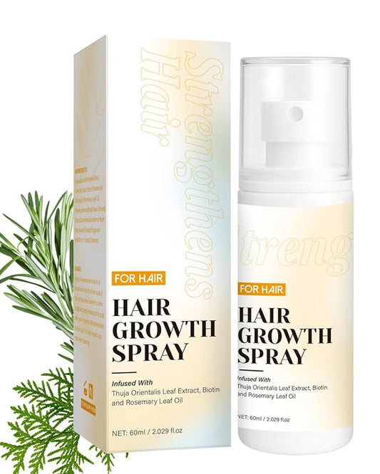 Hair Growth Spray, Hair Growth Oil Spray, with Biota Orientalis, Rosemary Oil & Biotin, Strengthens Hair Roots, Prevent Hair Thinning & Loss, Thicker Fuller Hair for Women & Men (2 pack, 3% Rosemary)