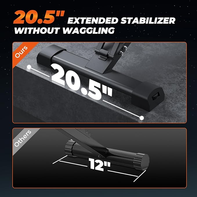 700-880LBS Adjustable Weight Bench - Bonvork Foldable Workout 80 X 40MM Heavy