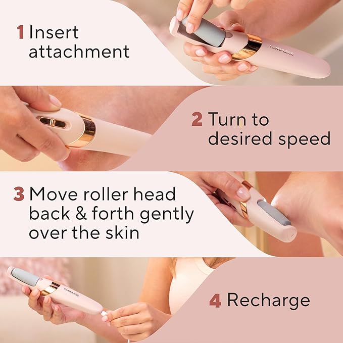 Finishing Touch Flawless Pedi Electronic Tool File and Callus Remover, Pedicure-New Version (Amazon Exclusive)