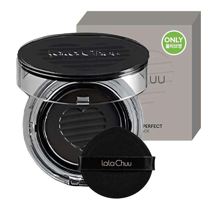 LALACHUU Hair Powder, Hair Powder for Women & Men Root Touch Up Hair Color, Hairline Powder Instantly Gray Water-Resistant Bald Spot Concealer 0.53 Ounce (Natural Black, 0.14 Ounce)
