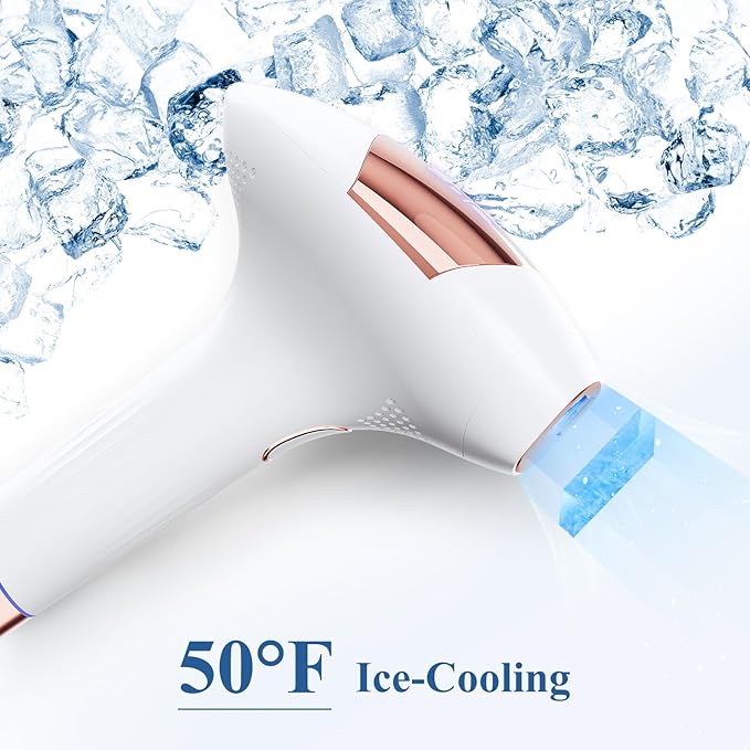 IPL Laser Hair Removal with Cooling, Long-Lasting Hair Remover for Women & Men, At-Home Hair Removal for Face, Bikini, Arm, Armpits, Legs