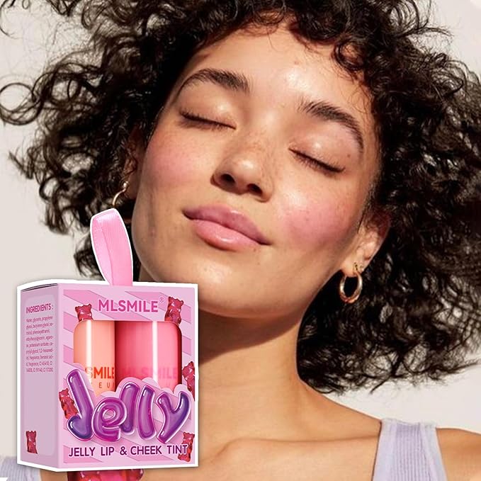 Charm Kiss 2 Colors Cooling Water Jelly Tint,Multi-Use Cooling