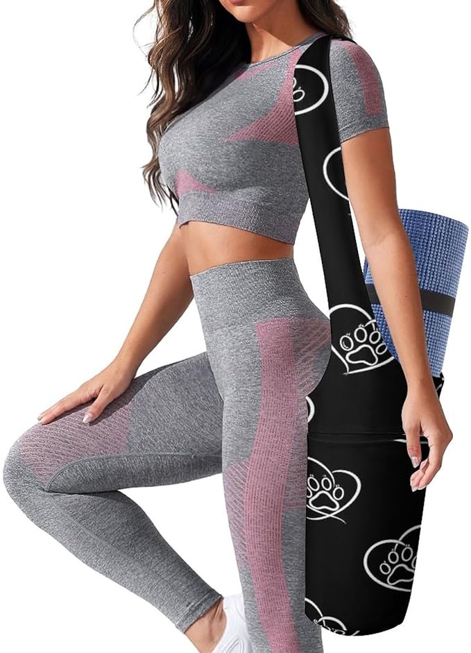 Portable Single Shoulder Yoga Mat Bag Carrier with Pocket Spacious Storage for Yoga Gym Fitness