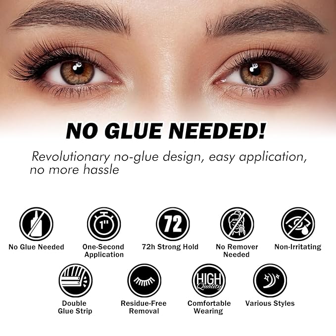 Self Adhesive Eyelashes Upgraded 156 PCS EASITENSION Clusters Kit Lash Clusters DIY Eyelashes Pre Glued Reusable No Glue Needed No Remover No residue, Black