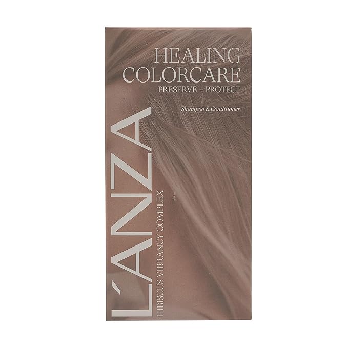 L'ANZA Healing Colorcare Shampoo & Conditioner Set, Color-Safe Repairing Cleanse for Dry, Damaged or Treated Hair, Anti-Fade Formula Smooths, Moisturizes, Adds Vibrance & Shine, Hair Care Kit