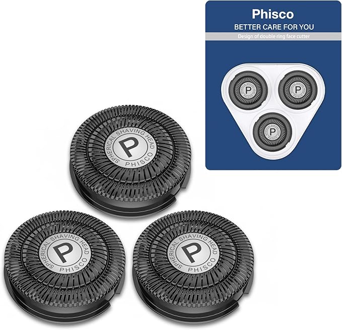 Phisco 8112 Titanium-Coated Razor Blades for Sensitive Skin, Hypoallergenic, Sharp and Durable