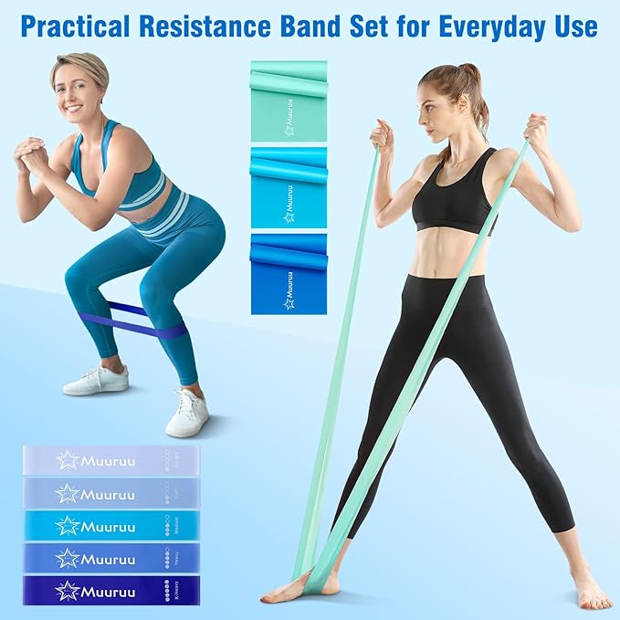 Pilates Ring Set, Pilates Essentials Kit for Home Workouts Women, Yoga Equipment Set with 14 Inch Magic Circle, 9.8” Ball, 5 Resistance Bands, 3 Long Stretch Bands, Core Sliders, Non-slip Socks